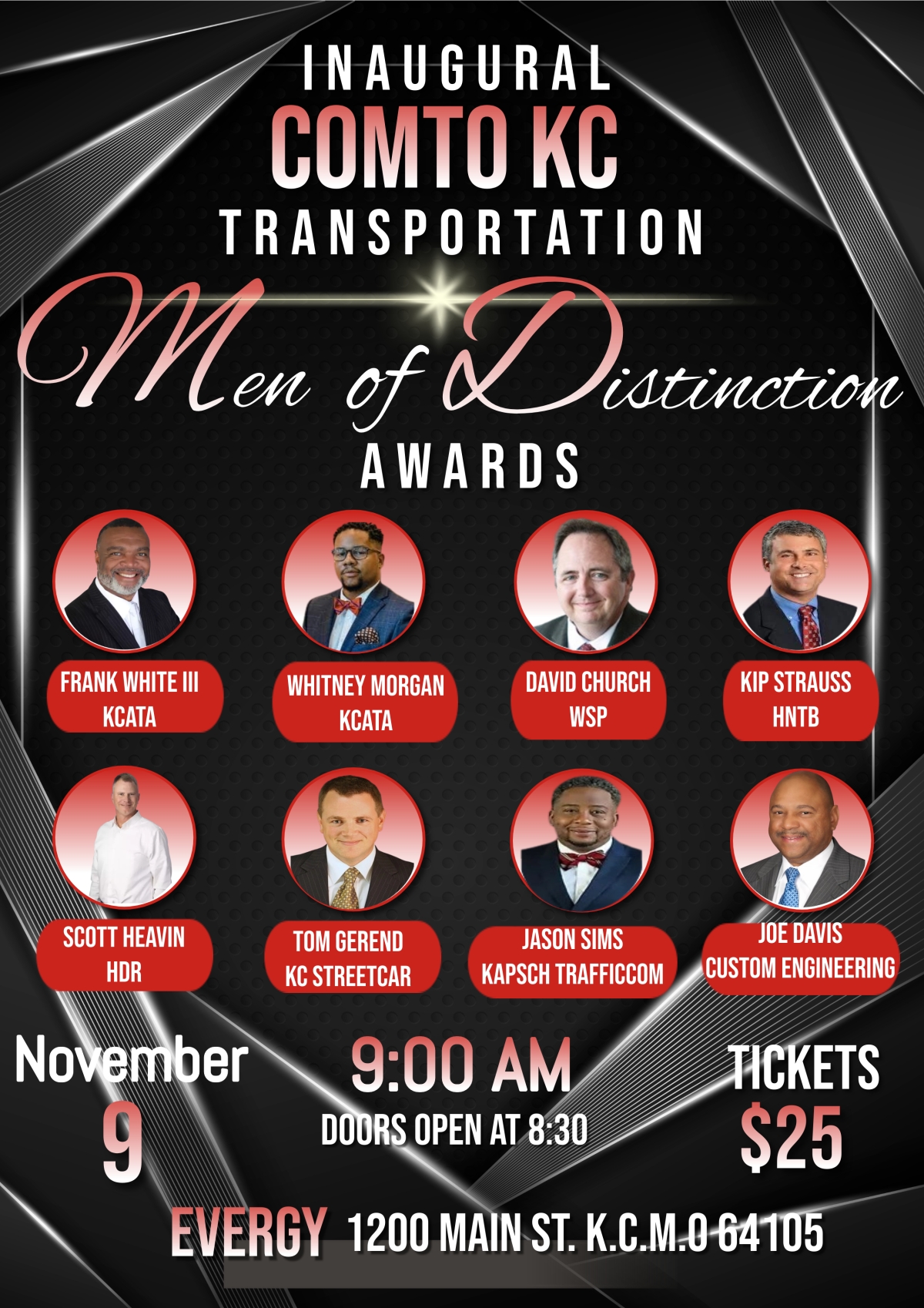 Inaugural COMTO KC Transportation Men of Distinction Awards