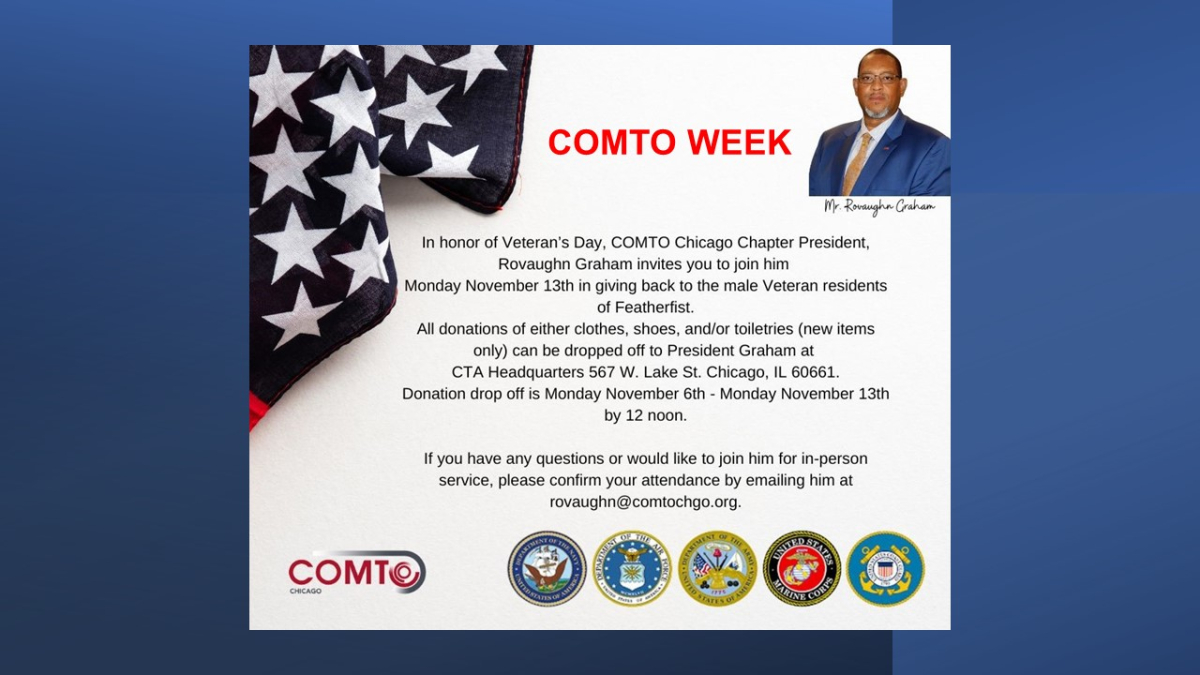 COMTO Chicago Celebrates COMTO WEEK Saluting Veterans at Featherfist Chicago