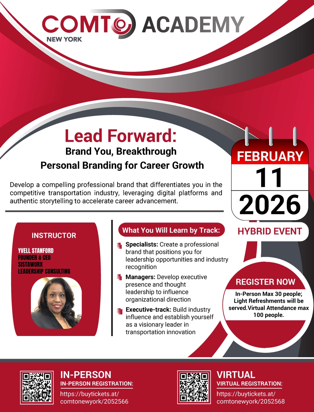 COMTONY Academy Session 2 Flyer