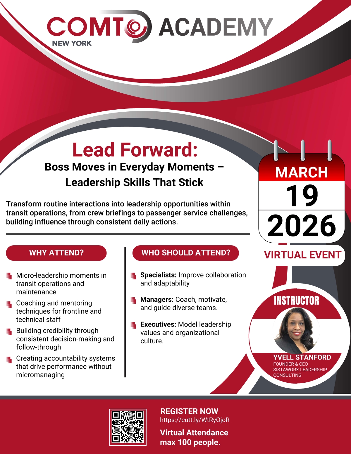 COMTONY Academy Session 3 Flyer