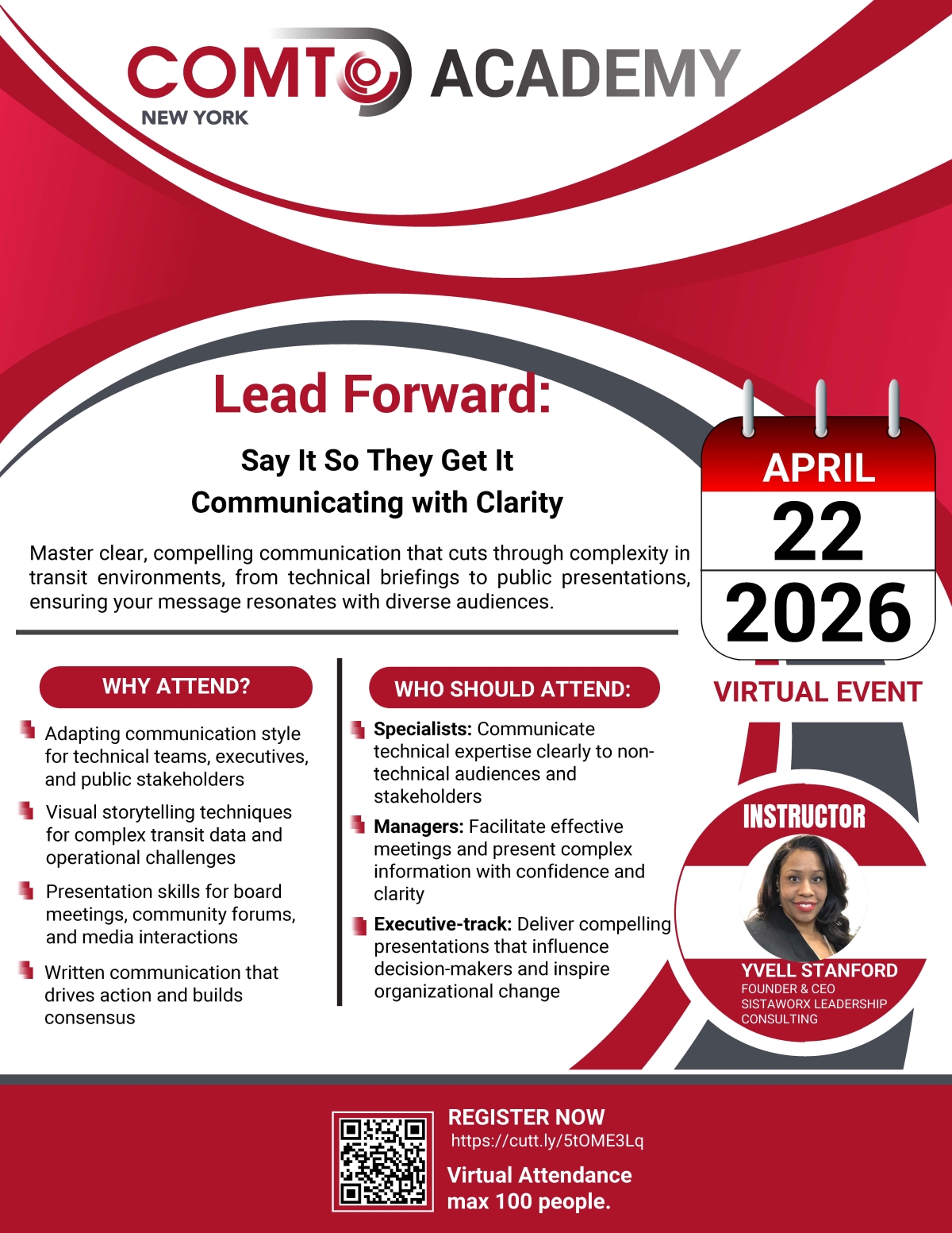 COMTONY Academy April 2026