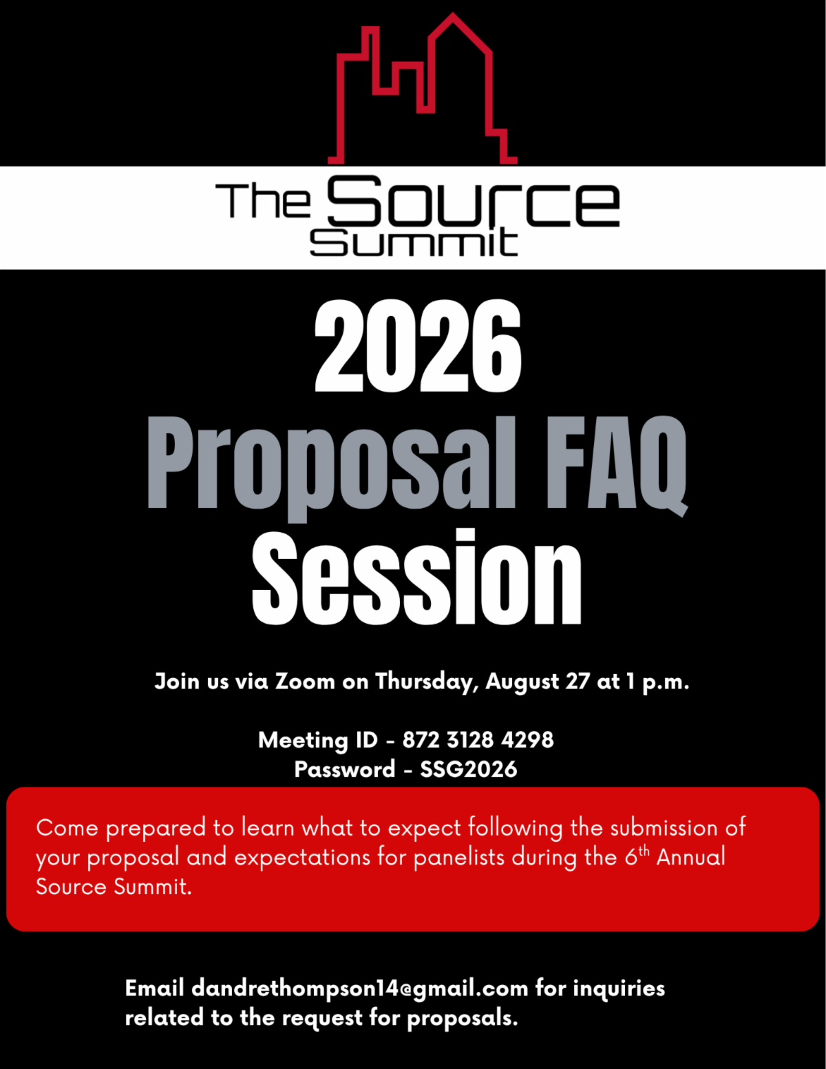 The Source Summit 2026 RFP FAQ Session