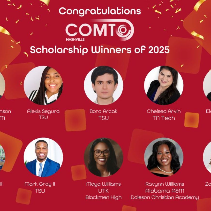 COMTO Nashville Scholarship Winners of 20025