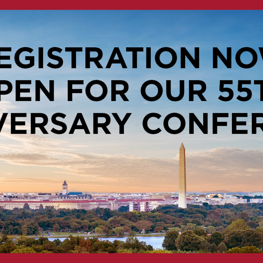 registration now open for our 55th anniversary conference