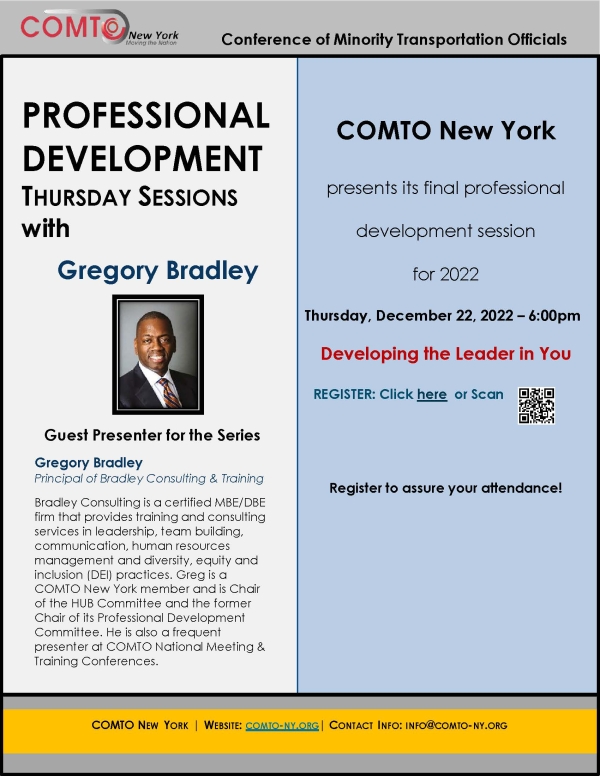 2022 Professional Development Thursdays Flyer