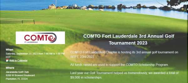 COMTO Ft. Lauderdale: Golf Tournament