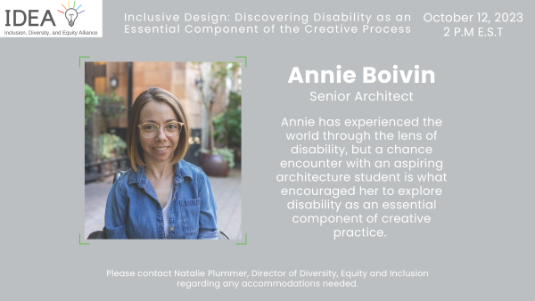 Bentley Systems Inclusive Design Webinar Flyer