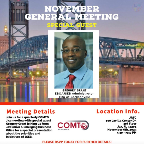 COMTO Jacksonville Nov 6 General Meeting