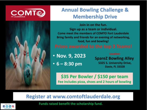 COMTO Fort Lauderdale Annual Bowling Challenge