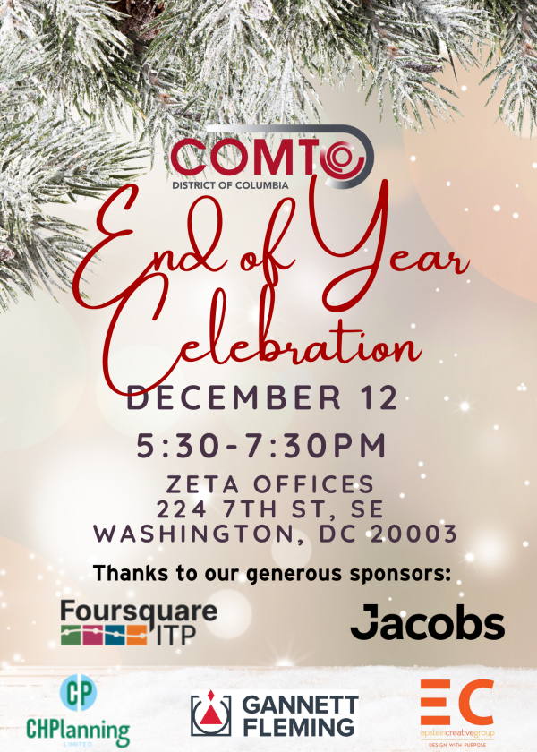 COMTODC Party December 12th updated address 224 7th street SE, Washington DC