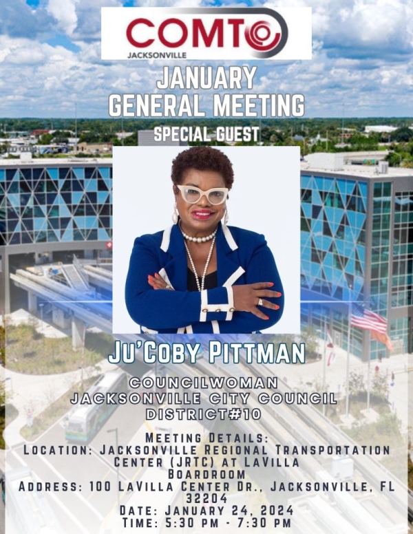 COMTO Jacksonville Jan. 24 General Meeting