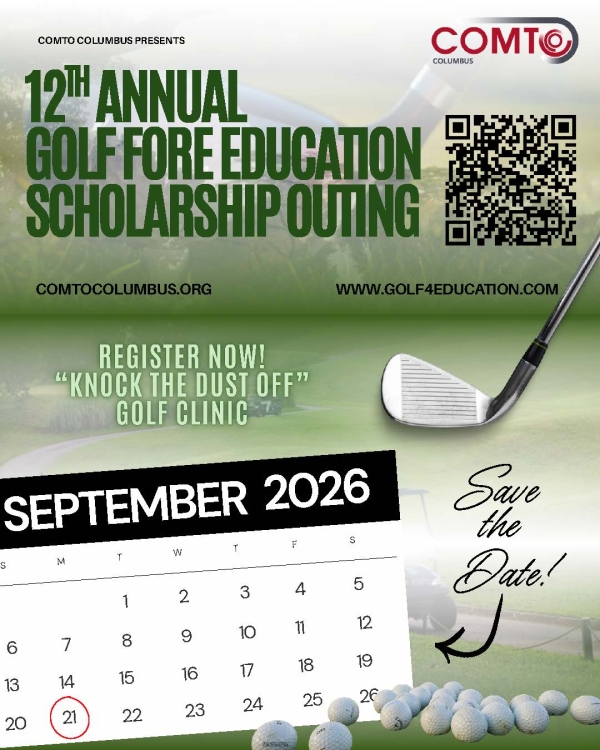 COMTO Columbus 12th Annual Golf Fore Education Scholarship Outing Flyer