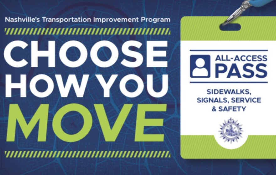 Choose How You Move Flier that states it is an All-Access Pass to Sidewalks signals, service, and safety