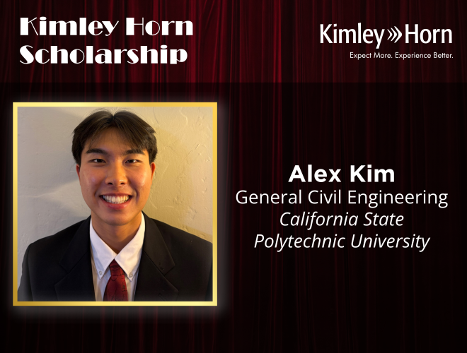 Kimley Horn Scholarship: Alex Kim