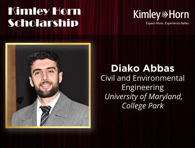 Kimley Horn Scholarship: Diako Abbas