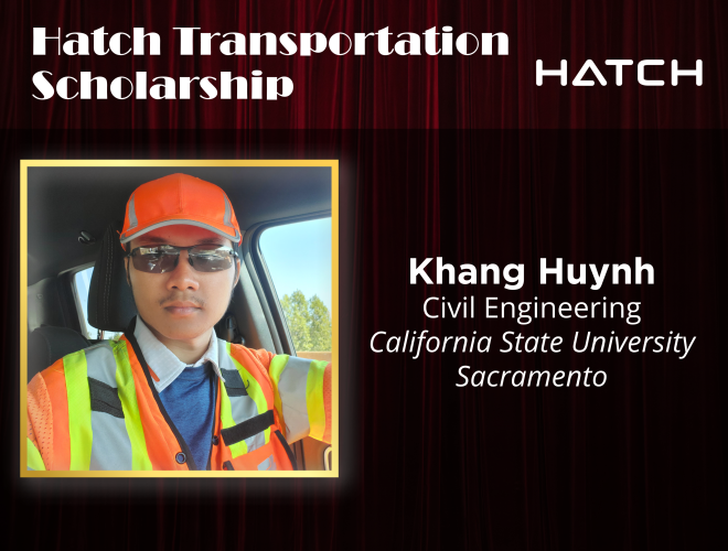 Hatch Transportation Scholarship: Khang Huynh