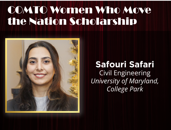 COMTO Women Who Move the Nation Scholarship: Safouri Safari