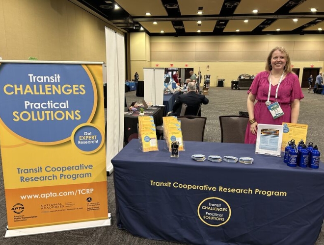 Annie behind a TCRP table