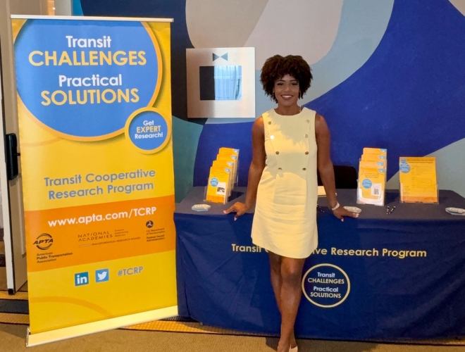 Sarah Coulter at TCRP Table as an Ambassador